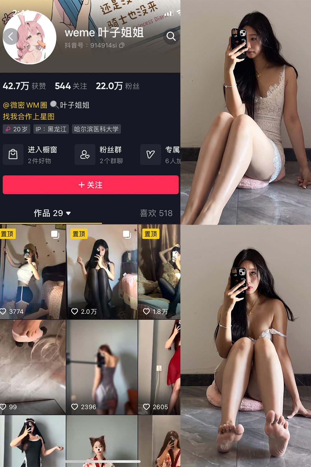 抖音 叶子姐姐 微密圈 NO.022期 【17P9V】